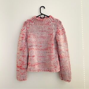 Scottish Cashmere! Johnston of Elgin Chunky Mock Neck Sweater